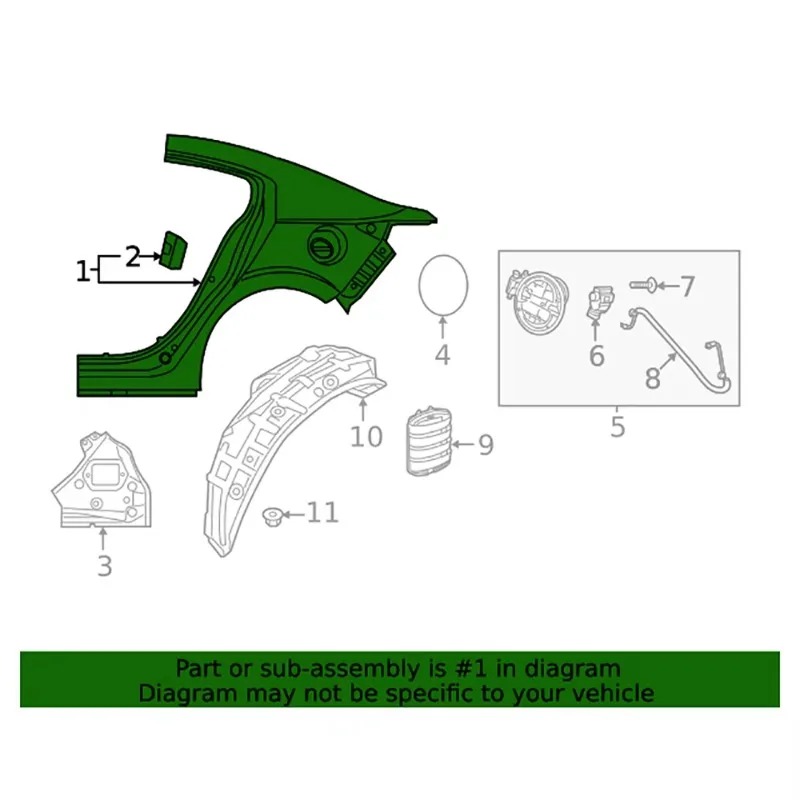 Great Quality Replaced Steel Car Rear Fenders Quarter Panels for  3 Axela 2019-2023 BDYS-71-410 BDYS-70-410
